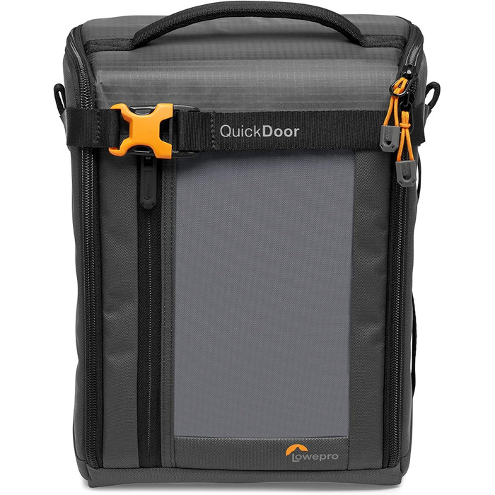 Чохол для камери Lowepro GearUp Creator Box Large II (XL), для бездзеркальних та DSLR камер, з QuickDoor, з перероблених матеріалів, помаранчевий, сірий