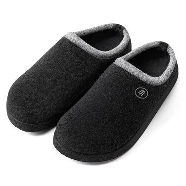 Тапочки халатні Ruyi для дому та вулиці, зимові, з підтримкою склепіння стопи, антиковзаюча підошва, сірі, 43 EU