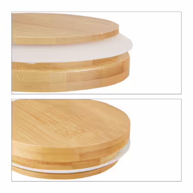 Relaxdays Set of 3 Glass Storage Containers, 600 ml