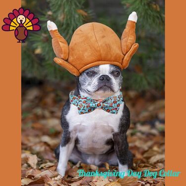 Елегантний собачий нашийник з краваткою для собак, бавовна, на День подяки, з металевою застібкою, розмір M, обхват шиї 34-56 см, для хлопчиків та дівчаток