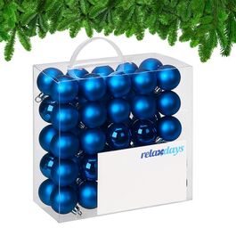Relaxdays Set of 50 Christmas Baubles