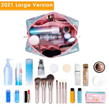 Косметичка для дівчат Narwey Flamingo, велика, бежева