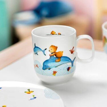 Набір дитячого столового прибору Villeroy & Boch Kinderbesteck, 4-х предметний (чашка велика, Happy As A Bear)