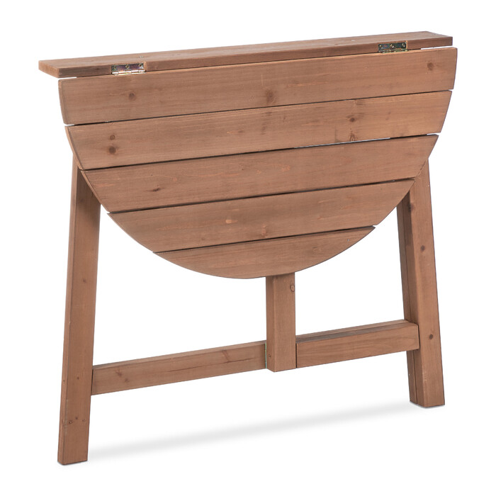 Relaxdays Half-Round Folding Table made of Wood