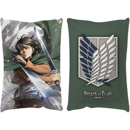 PopBuddies Подушка Леві Attack on Titan, 35x50 см, біла, ліцензія