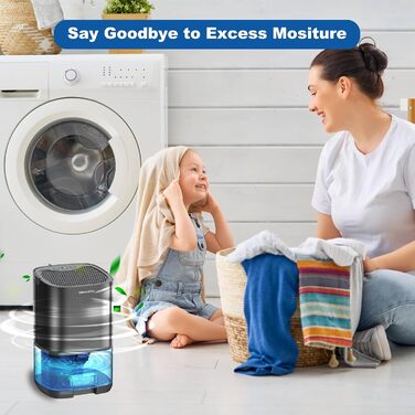 Electric Humidifier, 1000ml Small Humidifier for Home, Automatic Shut-Off, 7 Color Night Light, Mini Humidifier for Small Rooms like Bedrooms, Bathrooms, and Offices