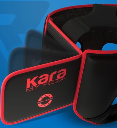 RDX Kids Boxing Headgear - Maya Hide Leather Sparring Headguard for Kickboxing, MMA, Muay Thai, Karate, Taekwondo & Krav Maga Training - Red (STANDARD)