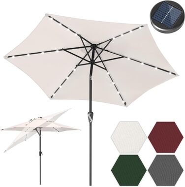 Daromigo Patio Umbrella Ø270 / 350cm with Crank | Canopy Umbrella Garden Umbrella Sun Protection UV Protection 50+ | Crank Umbrella Market Umbrella Waterproof for Garden, Balcony, without Stand