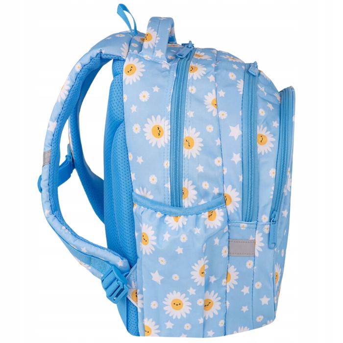 Шкільний багатокамерний рюкзак CoolPack (білий, синій, жовтий), 21 л