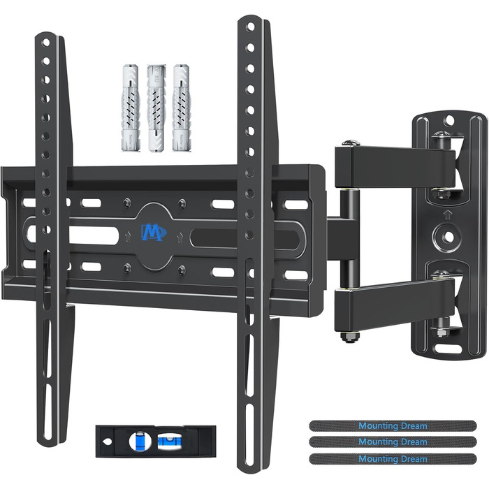 Кріплення для телевізора Mounting Dream MD2432-03: поворотне, нахильне, висувне, для телевізорів/моніторів 26-60 дюймів (до 27 кг), VESA 400x400 мм
