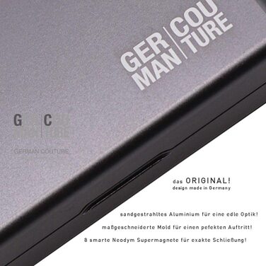 GC Premium Accessories Case Compatible with IQOS Terea Iluma Prime or Heets one Duo 3 Originals Kit Stick Case Stickbox Aluminum, Anthracite