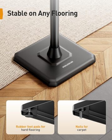 Підставка для колонок Perlegear PGSS12 - пара, регульована висота 83.8-106.7 см, для сателітів, з кабелеуправлінням, 6 кг