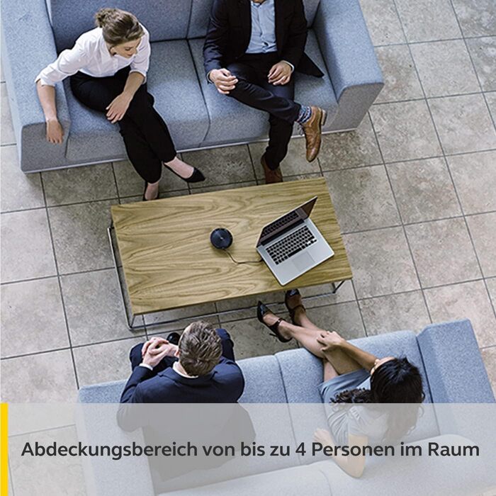 Jabra Speak 510: Портативна Bluetooth колонка для конференцій, чорна. Підключення до ноутбука, смартфона, планшета через USB
