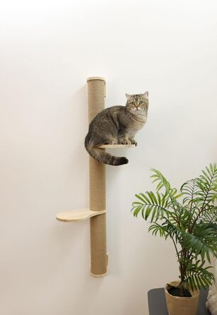 Гамак для котів Kerbl Timber, 38x33,5x16 см, до 6 кг, з м'якого плюшу, для кріплення на стіні, знімний чохол, іграшка для котів, аксесуари для тварин
