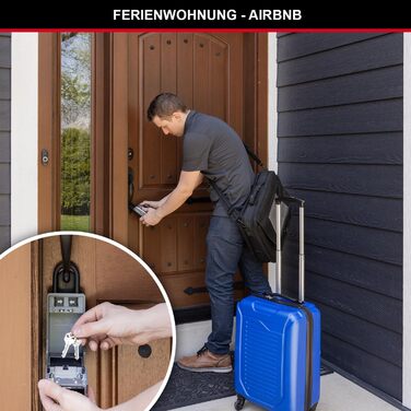 Master Lock Wall Mounted Outdoor Key Safe - XL with Shackle