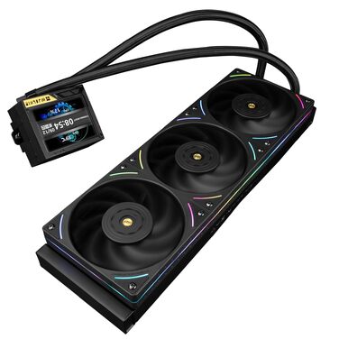 Система рідинного охолодження процесора Thermalright TR Mjolnir Vision 360 UB PRO ARGB Black, LCD-дисплей 3.5