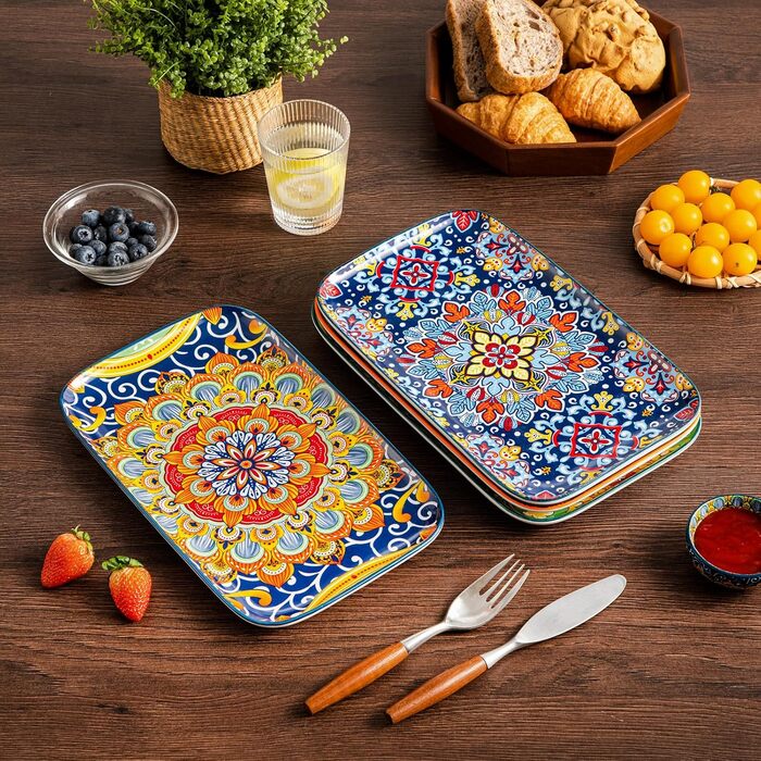 Набір сервіровочних тарілок Vancasso Simi, 4 шт., 30,8 x 19 x 2,4 см