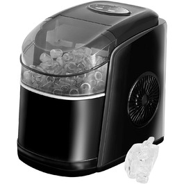 Машина для приготування льоду 12 кг, Ice Maker, чорний, з функцією самоочищення