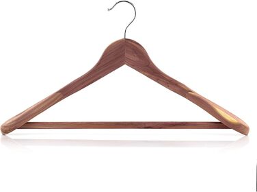 Дерев'яні вішалки з кедра Hangerworld, 45 см, широкі плечі, захист від молі для шафи, 3 шт.