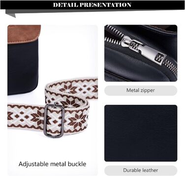 Сумка-органайзер на шию MUIIKOLA з RFID-захистом для смартфонів, жіноча, екошкіра, велика місткість, чорно-коричнева