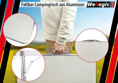 Складний похідний стіл для кемпінгу з регульованою висотою Camping Tisch