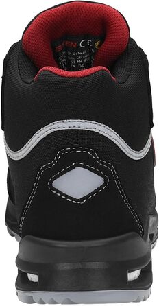 Робочі черевики ELTEN Sander XXT Pro BOA ESD S3S: текстильні, спортивні, з пластиковою захисною капами (легші за сталеві), чорні, 43 EU (для жінок та чоловіків)