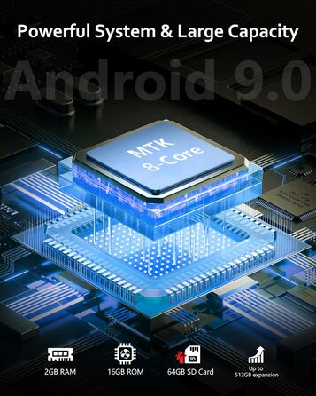 MP3 плеєр AGXOV з Bluetooth та WiFi, Android 4.02
