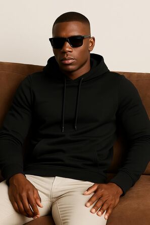 Худі Leif Nelson Slim Fit для чоловіків, чорний: стильний капюшонний світшот для спорту та повсякденного носіння