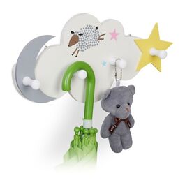 Relaxdays Kids' Wardrobe - Cloud, Moon, Star Design