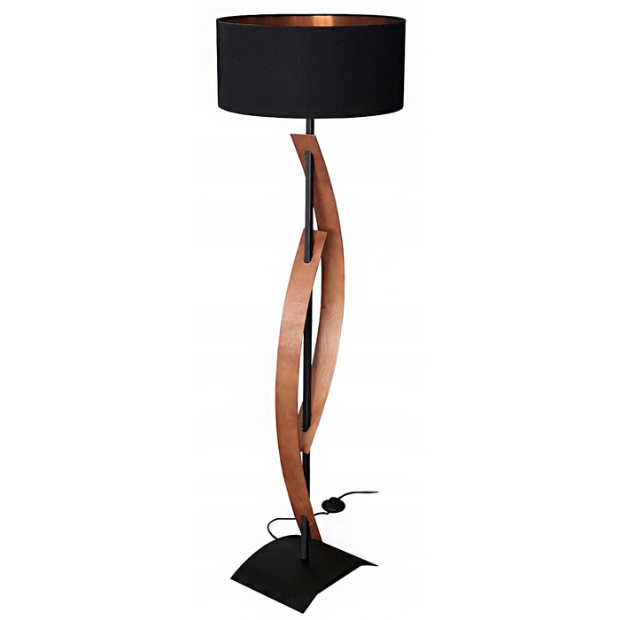 Підлоговий торшер Adex, чорний матовий, E27 60 Вт, 145 см