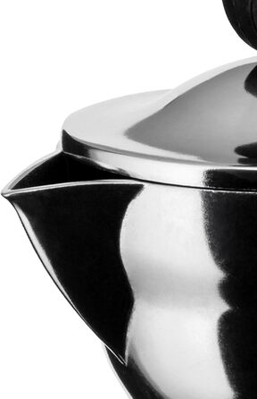 Еспресо-кавомашина Alessi AAM33/6 - дизайн, 6 чашок, срібна