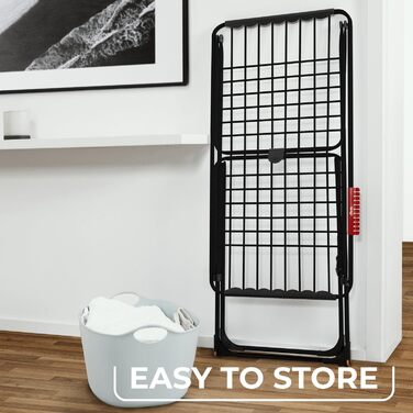 Сушарка для білизни Vileda King з мотузкою 20 м, тримач для дрібних речей, білий/чорний