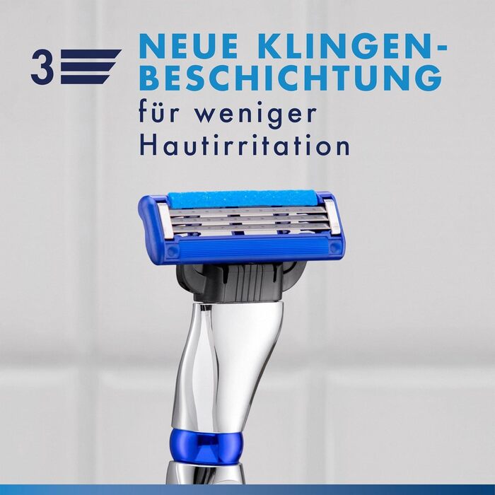 Смінні леза для чоловічих бритв Gillette Mach 3, 20 шт, сині