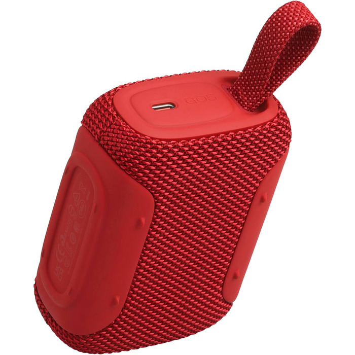 JBL Go 5: Портативна Bluetooth колонка, червоний колір - потужний звук, водонепроникність, до 10 годин роботи