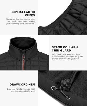 Жіноча тепла безрукавка Little Donkey Andy Puffer Weste для хайкінгу, подорожей та бігу. Чорний колір.