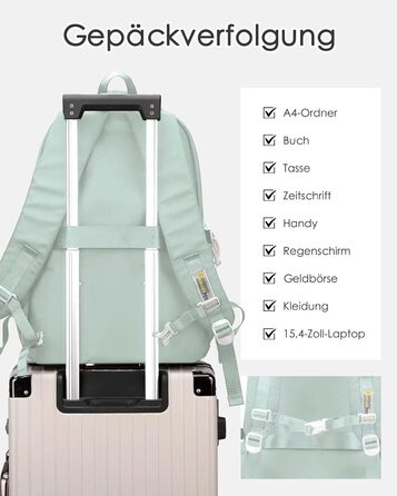 Шкільний рюкзак для підлітків: водонепроникний, великий, для дівчат та хлопців. Ідеальний для школи, подорожей та повсякденного використання (Блакитний)