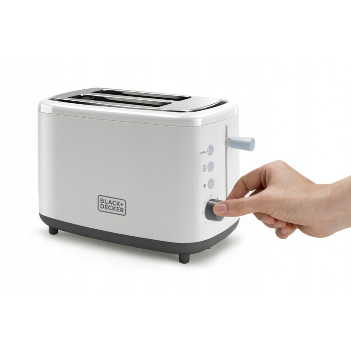 Тостер Black+Decker BXTOA820E, білий, 820 Вт