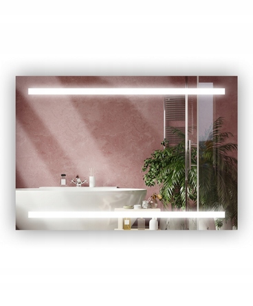 LED-дзеркало у ванну кімнату 80x60 з сенсорним вимикачем