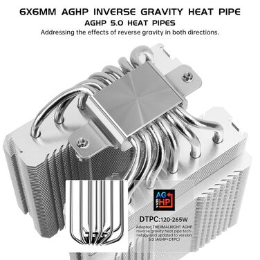 Система водяного охолодження Thermalright Peerless Assassin 120 SE ARGB V2 для CPU, 120 мм, 6 heatpipes, підтримка AMD AM4/AM5 та Intel LGA 1700/1851