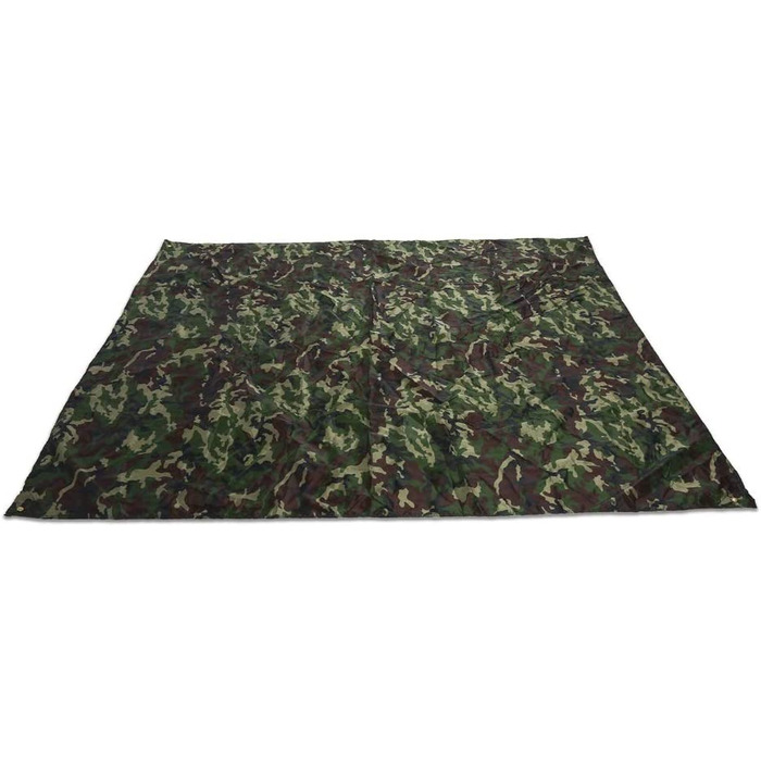 Nikou Camping Tarp - Camouflage Waterproof Camping Shelter Tent Tarp Movable Lightweight Rainproof Mat for Outdoor Picnic Camping (Size: 2 * 2M) 2*2M