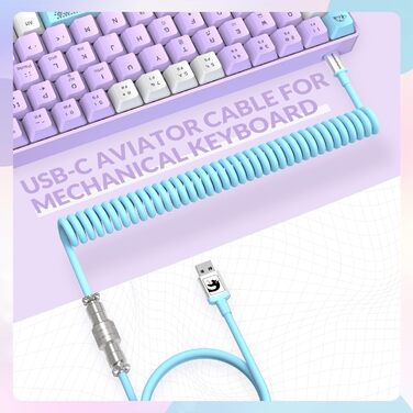 YINDIAO T8 Комплект ігрової клавіатури та миші RGB 60% + USB-C кабель, Механічна клавіатура 68 клавіш TKL, Миша з дизайном стільової клітки, до 6400DPI, для PC PS5 - Сірий (Блакитні перемикачі)