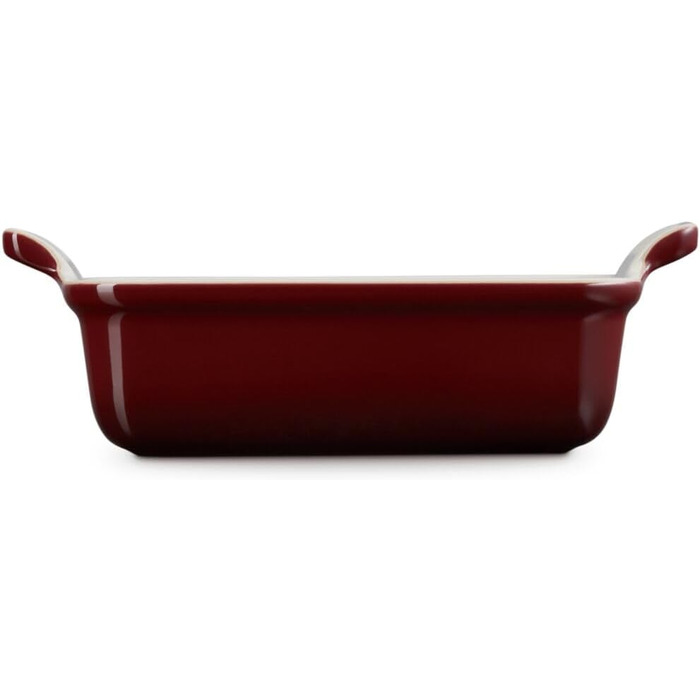 Форма для запікання Le Creuset прямокутна керамічна Tradition, 19 см, колір Овочевий червоний (Chambray)