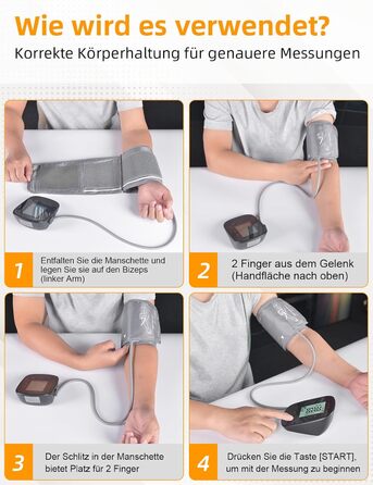 Тонометр AILE на плече для дому, цифровий з регульованою манжетою (22-42 см), автоматичний, для вимірювання артеріального тиску