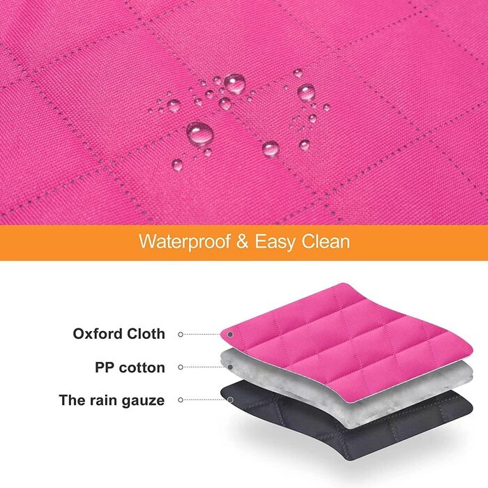 Захисний чохол на сидіння для собак, Rosa, для автомобілів, SUV та вантажівок, з сіткою, водонепроникний, з гаком для повідка