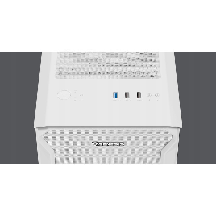 Корпус Genesis IRID 503 ARGB LITE Mini Tower, білий
