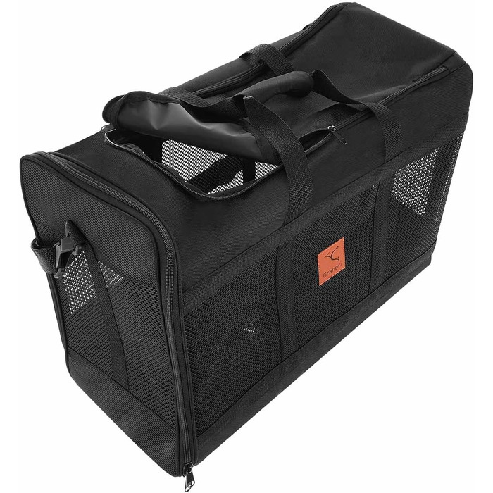 Транспортна сумка для собак та котів 55x40x23 см | Легка переноска для тварин до 15 кг | Підходить для авіаперельотів Eurowings, Lufthansa