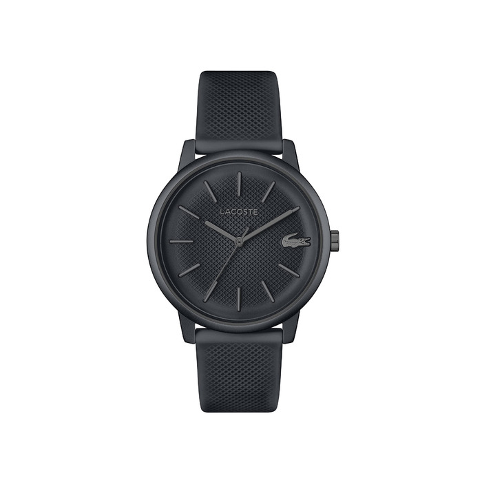 Годинник чоловічий Lacoste 12.12 Move Analog Quartz з силіконовим браслетом сірий