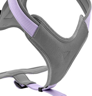 Нашийник для собак HUNTER Neopren, розмір L, лавандово-сірий, з неопрену, світловідбиваючий, комфортний