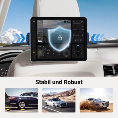 Утримувач для планшета UGREEN в авто, 360° обертання, регульований, універсальний, сумісний з 4.7-12.9 дюймів