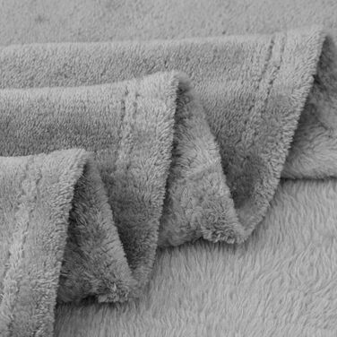 М'яка ковдра Aisbo 150x200 см сірого кольору - флісова ковдра для дому, дивана, вітальні, тепла та затишна ковдра для зими